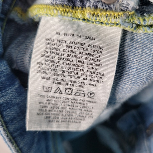 Anthropologie Pilcro and the Letterpress Women's Skinny Jeans 27 Floral Applique - Picture 11 of 11